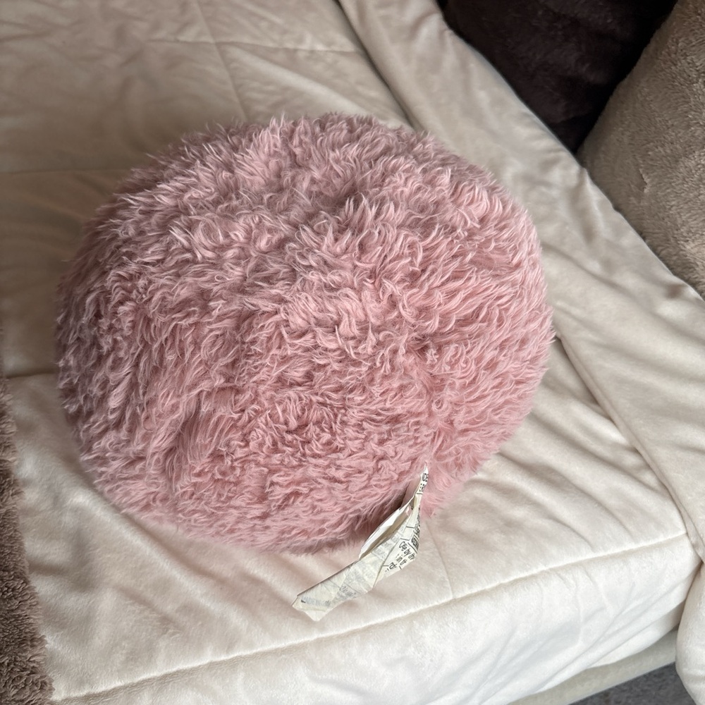 Room Essentials Pink Fuzzy Pillow